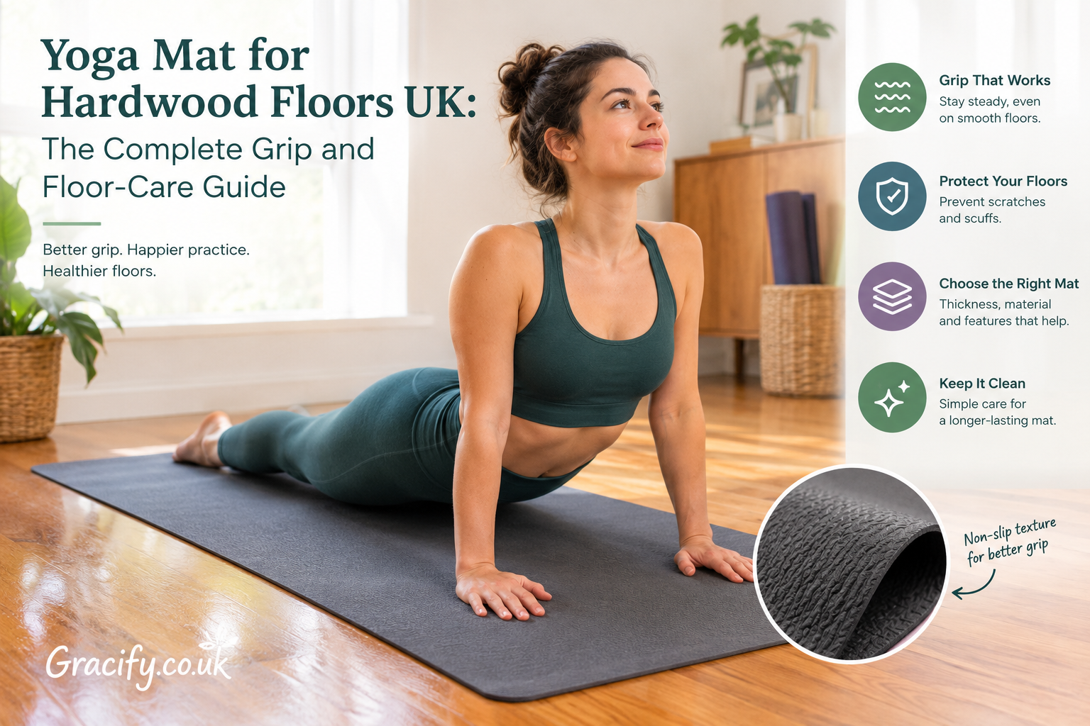 Yoga Mat Grip Guide for Hardwood Floors