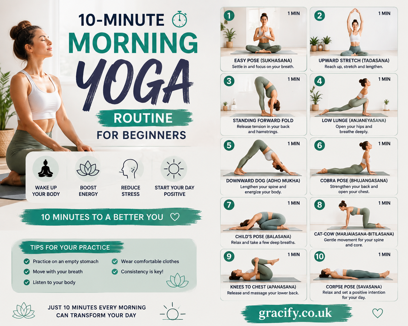 10-Minute Morning Yoga Routine for Beginners