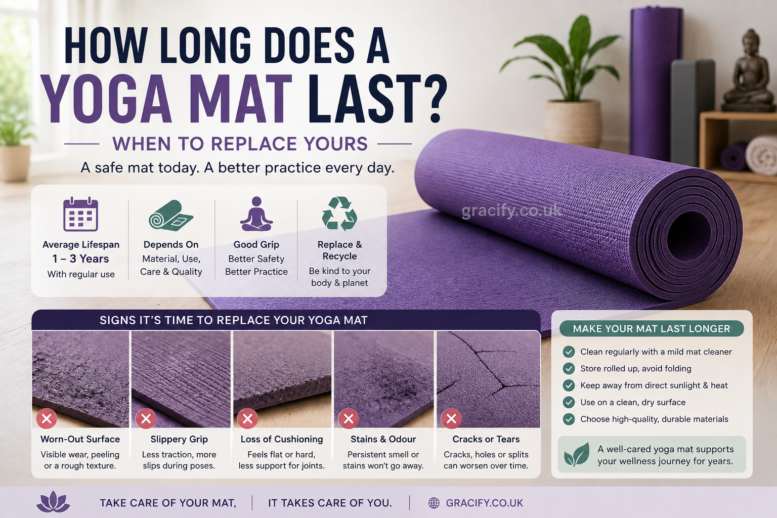 How Long Does a Yoga Mat Last When to Replace Yours