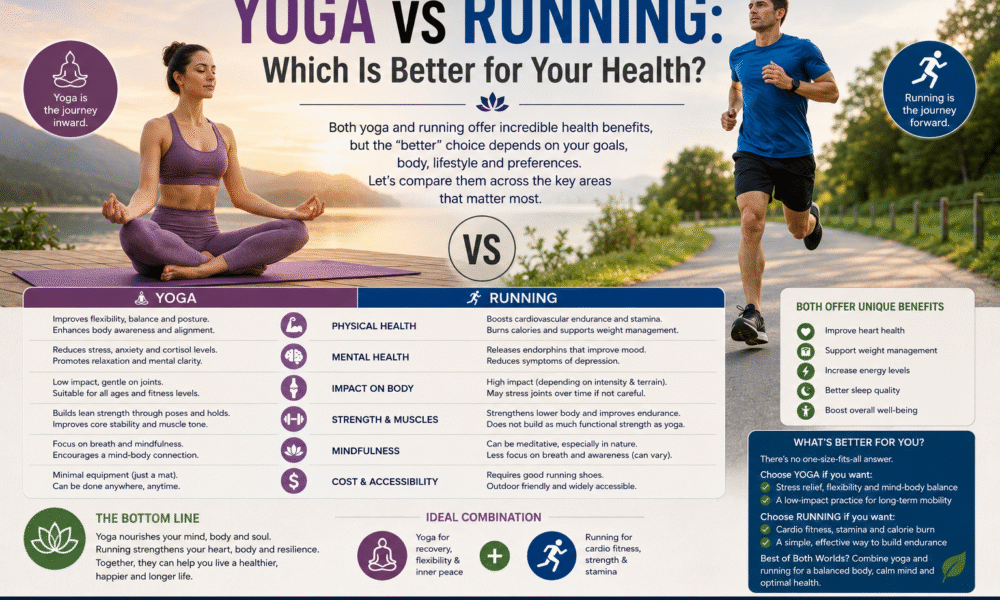 Yoga vs Running: Which Is Better for Your Health?